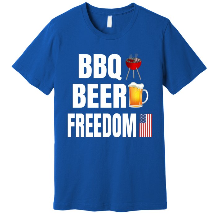 Bbq Beer Freedom Gift Premium T-Shirt