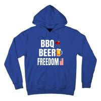 Bbq Beer Freedom Gift Tall Hoodie