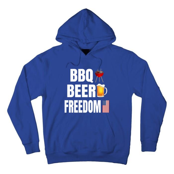 Bbq Beer Freedom Gift Tall Hoodie