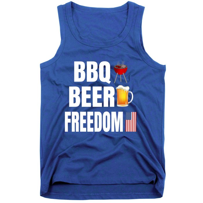 Bbq Beer Freedom Gift Tank Top