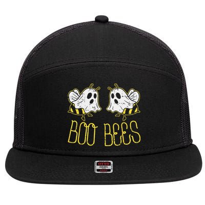 Boo Bees Funny Couples Halloween Costume For Adult Her Women 7 Panel Mesh Trucker Snapback Hat