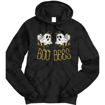 Boo Bees Funny Couples Halloween Costume For Adult Her Women Tie Dye Hoodie