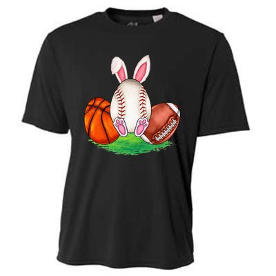 Basketball Baseball Football Sports Easter Day Rabbits Cooling Performance Crew T-Shirt