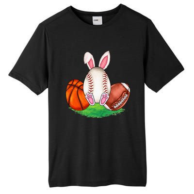 Basketball Baseball Football Sports Easter Day Rabbits Tall Fusion ChromaSoft Performance T-Shirt