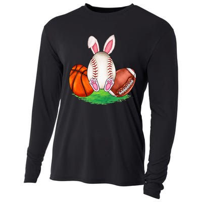 Basketball Baseball Football Sports Easter Day Rabbits Cooling Performance Long Sleeve Crew