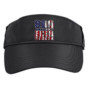 Bbq Beer Freedom Gift Adult Drive Performance Visor