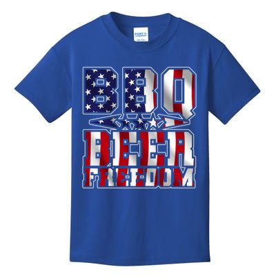 Bbq Beer Freedom Gift Kids T-Shirt