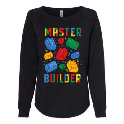 Brick Builder Funny Blocks Master Builder Womens California Wash Sweatshirt