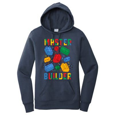 Brick Builder Funny Blocks Master Builder Women's Pullover Hoodie