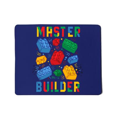 Brick Builder Funny Blocks Master Builder Mousepad