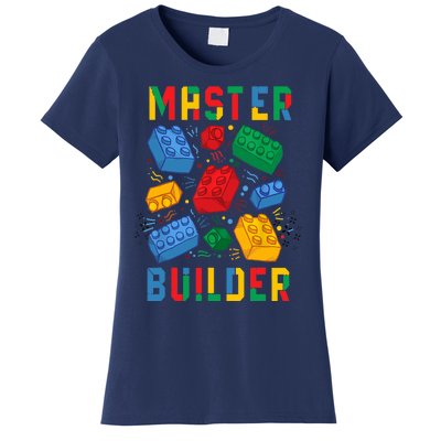 Brick Builder Funny Blocks Master Builder Women's T-Shirt