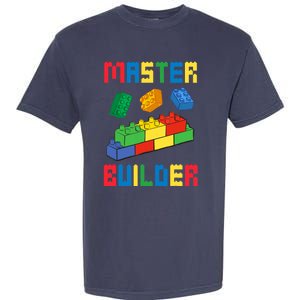 Brick Builder Funny Blocks Building Master Builder Toys Garment-Dyed Heavyweight T-Shirt