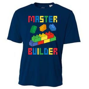 Brick Builder Funny Blocks Building Master Builder Toys Cooling Performance Crew T-Shirt