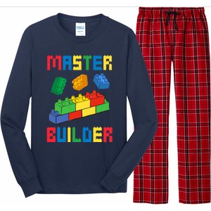 Brick Builder Funny Blocks Building Master Builder Toys Long Sleeve Pajama Set