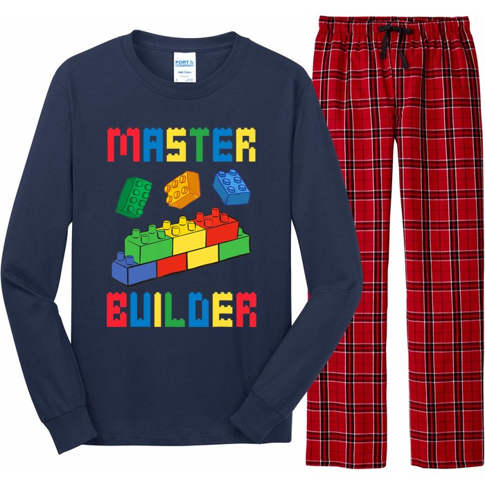 Brick Builder Funny Blocks Building Master Builder Toys Long Sleeve Pajama Set