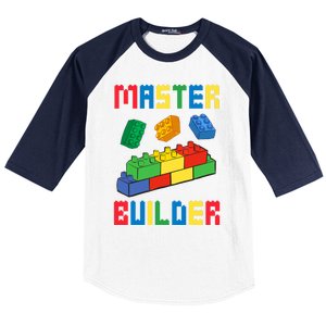 Brick Builder Funny Blocks Building Master Builder Toys Baseball Sleeve Shirt