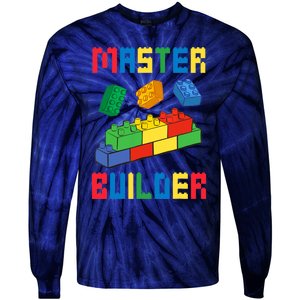 Brick Builder Funny Blocks Building Master Builder Toys Tie-Dye Long Sleeve Shirt