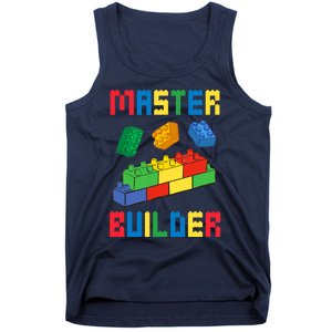 Brick Builder Funny Blocks Building Master Builder Toys Tank Top