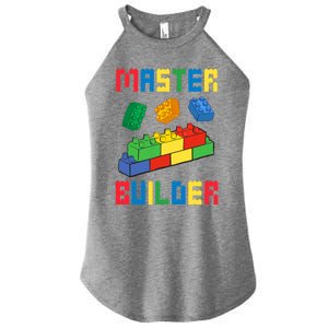 Brick Builder Funny Blocks Building Master Builder Toys Women's Perfect Tri Rocker Tank