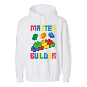 Brick Builder Funny Blocks Building Master Builder Toys Garment-Dyed Fleece Hoodie