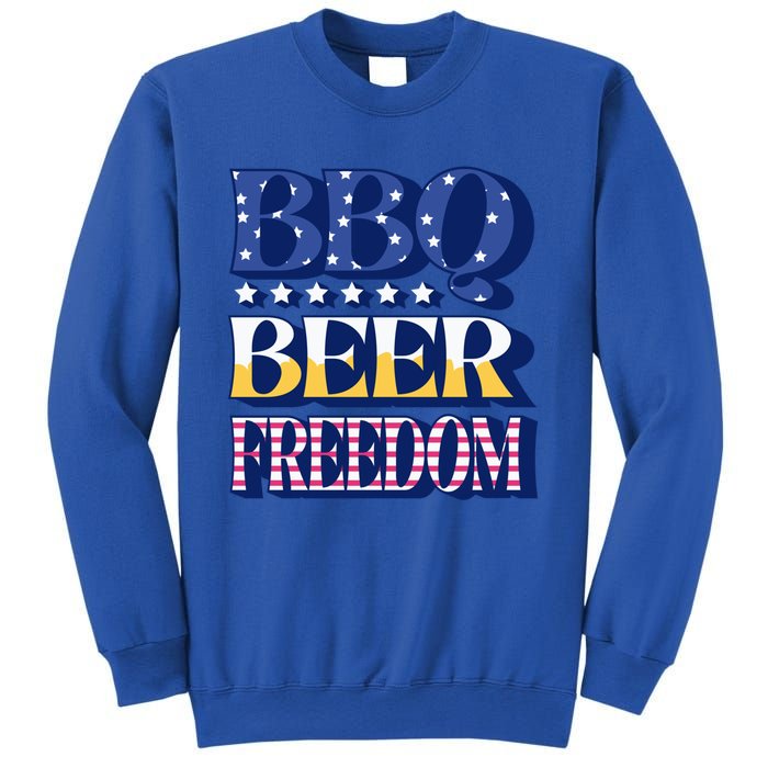 Bbq Beer Freedom Cool Gift Sweatshirt