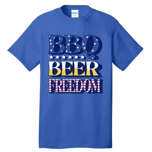 Bbq Beer Freedom Cool Gift Tall T-Shirt