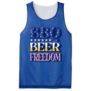 Bbq Beer Freedom Cool Gift Mesh Reversible Basketball Jersey Tank