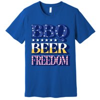 Bbq Beer Freedom Cool Gift Premium T-Shirt