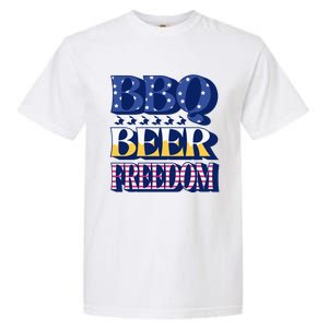 Bbq Beer Freedom Cool Gift Garment-Dyed Heavyweight T-Shirt