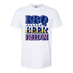 Bbq Beer Freedom Cool Gift Softstyle CVC T-Shirt