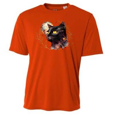 Beautiful Boho Floral Cat Cooling Performance Crew T-Shirt