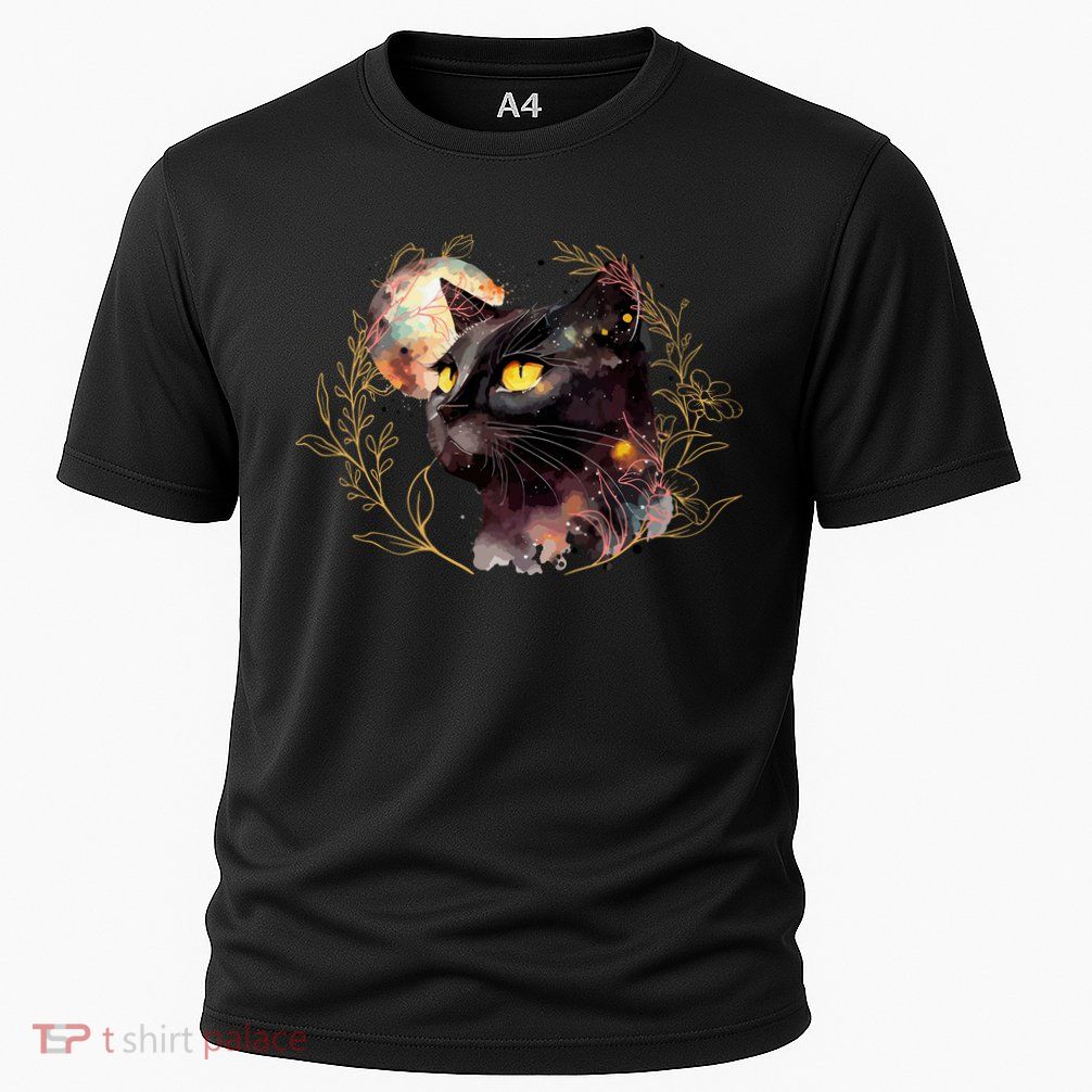 Beautiful Boho Floral Cat Cooling Performance Crew T-Shirt