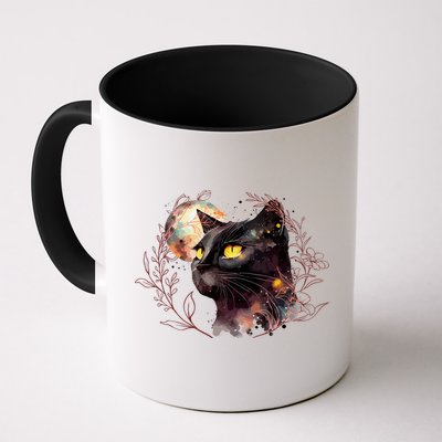 Beautiful Boho Floral Cat Mug