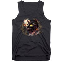 Beautiful Boho Floral Cat Tank Top