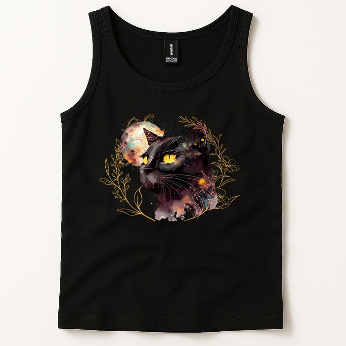 Beautiful Boho Floral Cat Tank Top