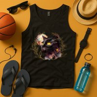 Beautiful Boho Floral Cat Tank Top