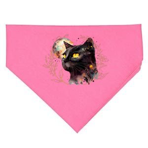 Beautiful Boho Floral Cat USA-Made Doggie Bandana