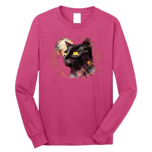 Beautiful Boho Floral Cat Long Sleeve Shirt