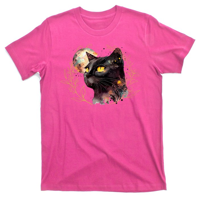 Beautiful Boho Floral Cat T-Shirt