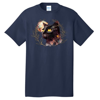 Beautiful Boho Floral Cat Tall T-Shirt