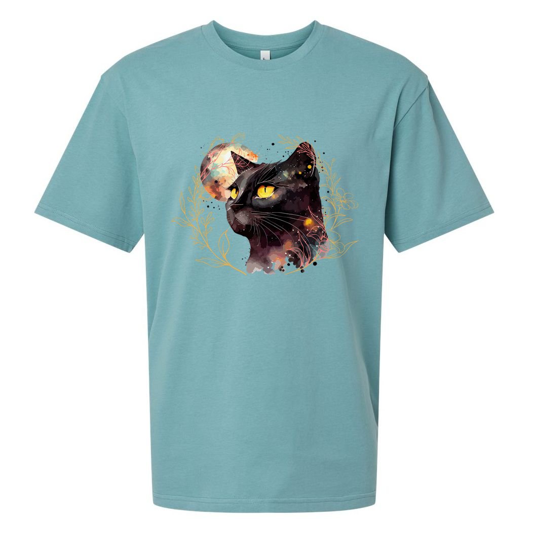 Beautiful Boho Floral Cat Sueded Cloud Jersey T-Shirt