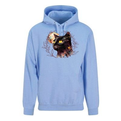 Beautiful Boho Floral Cat Unisex Surf Hoodie