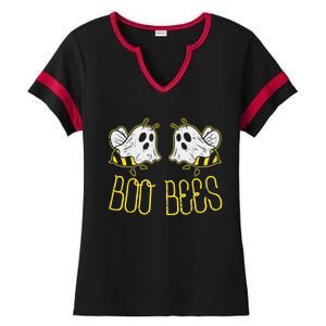 Boo Bees Funny Couples Halloween Costume For Adult Her Wo Ladies Halftime Notch Neck Tee