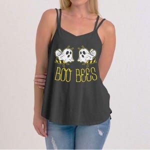 Boo Bees Funny Couples Halloween Costume For Adult Her Wo Women's Strappy Tank