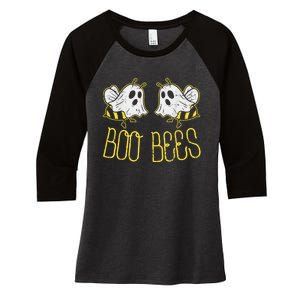 Boo Bees Funny Couples Halloween Costume For Adult Her Wo Women's Tri-Blend 3/4-Sleeve Raglan Shirt