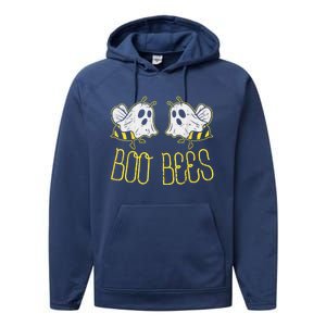 Boo Bees Funny Couples Halloween Costume For Adult Her Wo Performance Fleece Hoodie