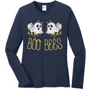 Boo Bees Funny Couples Halloween Costume For Adult Her Wo Ladies Long Sleeve Shirt