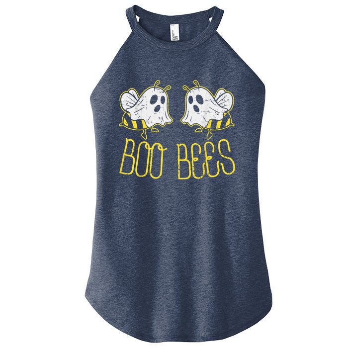 Boo Bees Funny Couples Halloween Costume For Adult Her Wo Women's Perfect Tri Rocker Tank