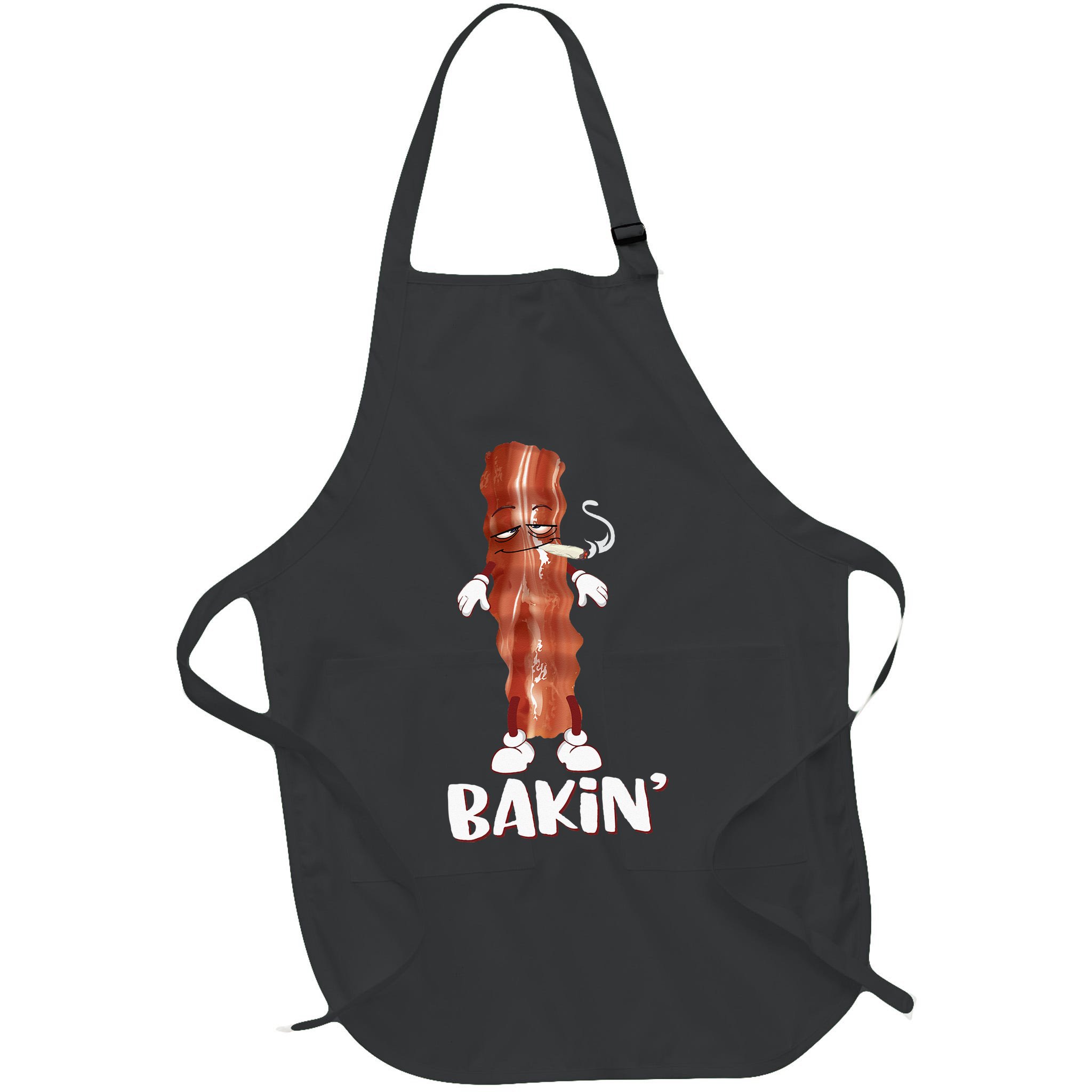 Bakin Bacon Funny 420 Marijuana Smoke Weed Pot Apron