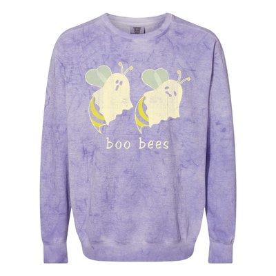 Boo Bee Funny Boo Halloween Bee Lover Gift Colorblast Crewneck Sweatshirt